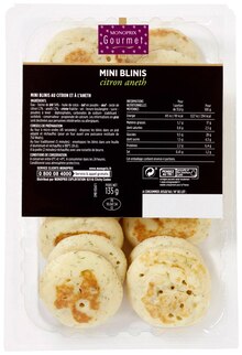 Apéritif - Monoprix Gourmet dans le catalogue Monoprix Mini blinis aneth citron - Monoprix Gourmet à 1,75 € en promo chez Monoprix