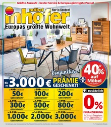 Möbel Inhofer Prospekt für Schwäbisch Gmünd mit 20 Seiten Möbel Inhofer Prospekt für Schwäbisch Gmünd: "Europas größte Wohnwelt", 20 Seiten, 14.09.2022 - 01.10.2022