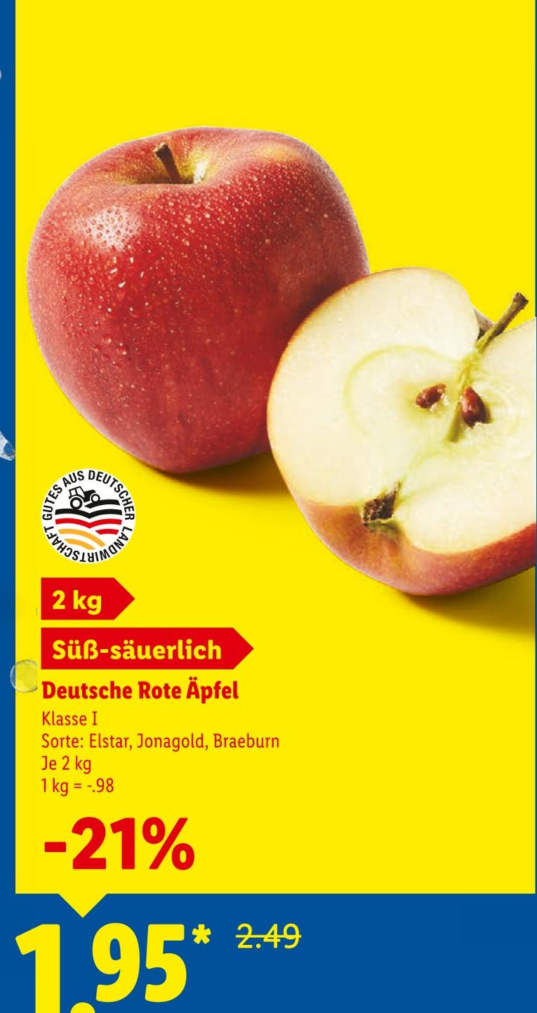 Deutsche Rote Äpfel Jonagold