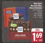 Nuss Klasse Schokolade Angebote von Ritter Sport bei EDEKA Gera für 1,69 €
