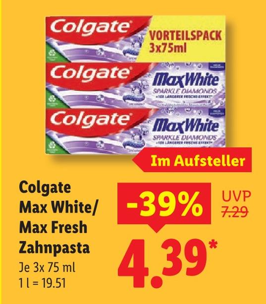 Max White/ Max Fresh Zahnpasta