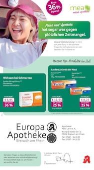 Aktueller mea - meine apotheke Prospekt "Unsere Juli-Angebote" für Breisach (Rhein) Aktueller mea - meine apotheke Prospekt für Breisach (Rhein) mit Seiten