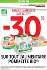 30% de remise immédiate sur le 2ème sur tout l'alimentaire pommette bio - Pommette en promo chez Intermarché Hyper 30% de remise immédiate sur le 2ème sur tout l'alimentaire pommette bio - Pommette dans le catalogue Intermarché Hyper