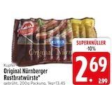EDEKA - Original Nürnberger Rostbratwürste Angebot im Prospekt Original Nürnberger Rostbratwürste bei EDEKA im Prospekt "" für 2,69 €
