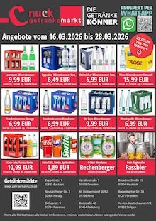 Coca Cola im aktuellen Nuck Getränke Prospekt (Bautzen) Coca Cola im Nuck Getränke Prospekt "DIE GETRÄNKEKÖNNER" mit 2 Seiten (Bautzen)