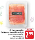 EDEKA - Delikatess Rohschinken light Angebot im Prospekt Delikatess Rohschinken light bei EDEKA im Prospekt "" für 2,99 €