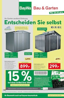 BayWa Bau- und Gartenmärkte Prospekt Entscheiden Sie selbst mit 16 Seiten