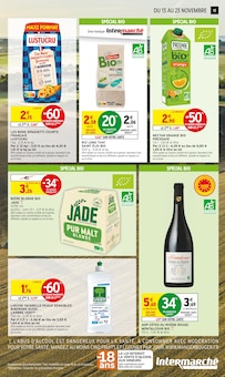 Promotion Huile d'olive bio dans le prospectus Intermarché Super, valable du 13/11/2025 au 23/11/2025 Promo Huile d'olive bio dans le catalogue Intermarché Super du moment à la page 19
