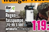 Regenfasspumpe „FQ-RB 5.500 automatic“ im Angebot bei Hornbach in Kamp-Lintfort Regenfasspumpe „FQ-RB 5.500 automatic“ Angebote von for.q bei Hornbach Kamp-Lintfort für 119,00 €