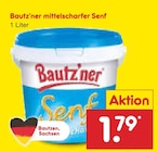 mittelscharfer Senf von Bautz'ner für 1,79 € bei Netto Marken-Discount im Angebot mittelscharfer Senf von Bautz'ner im aktuellen Netto Marken-Discount Prospekt