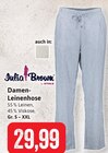 Damen-Leinenhose im Angebot bei Kaufhaus Stolz in Schwerin Damen-Leinenhose Angebote von Julia Brown by Stolz bei Kaufhaus Stolz Schwerin für 29,99 €