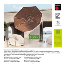 Pflanzen Kölle Sonnenschirm im Prospekt 