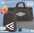 Sporttasche im Angebot bei Netto Marken-Discount in Kempen Sporttasche Angebote von umbro bei Netto Marken-Discount Kempen für 12,99 €