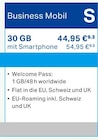 Aktuelle Handy Angebote bei CSA Computer in Duisburg Aktuelles Business Mobil S 30 GB mit Smartphone Angebot bei CSA Computer in Duisburg ab 44,95 €