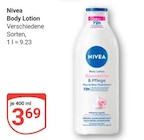 Body Lotion im Angebot bei GLOBUS in Salzgitter Body Lotion Angebote von Nivea bei GLOBUS Salzgitter für 3,69 €