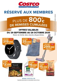 Catalogue Costco à Baulne, avec 24 pages Prospectus Costco à Baulne, "PLUS DE 800*€ DE REMISES CUMULÉES", 24 pages, 29/09/2025 - 26/10/2025