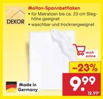 Molton-Spannbettlaken Angebote von DEKOR bei Netto Marken-Discount Lutherstadt Wittenberg für 9,99 €