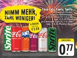 Coca-Cola, Fanta, Sprite Angebote von Coca-Cola, Fanta, Sprite bei E center Essen für 0,77 €