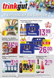 Trinkgut Prospekt für Ettlingen mit 8 Seiten Trinkgut Prospekt für Ettlingen: "Aktuelle Angebote", 8 Seiten, 23.03.2026 - 28.03.2026