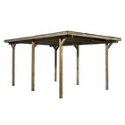 Flachdach-Einzelcarport Holz 300 cm x 500 cm für 289,99 € bei OBI im Angebot Flachdach-Einzelcarport Holz 300 cm x 500 cm im aktuellen OBI Prospekt