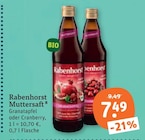 Muttersaft Granatapfel von Rabenhorst im aktuellen tegut Prospekt für 7,49 €