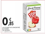 Jus à base de concentré de pomme - Top budget dans le catalogue Intermarché