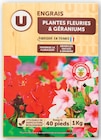 Engrais Géraniums et Plantes Fleuries - U en promo chez Super U Grenoble à 5,49 €