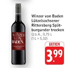 Lützelsachsener Rittersberg Spätburgunder trocken bei EDEKA im Prospekt "" für 3,99 €