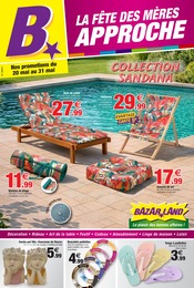Promos Fleurs dans le catalogue "LA FÊTE DES MÈRES APPROCHE" de Bazarland Fleurs en promo dans le catalogue Bazarland à la page 1