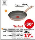 Poêle Ceradelice 24cm - Tefal en promo chez Super U Saint-Nazaire à 17,99 €