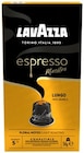 Espresso Lungo Kaffeekapseln oder Espresso Classico Kaffeekapseln im Angebot bei REWE in Kassel Espresso Lungo Kaffeekapseln oder Espresso Classico Kaffeekapseln Angebote von Lavazza bei REWE Kassel für 2,79 €