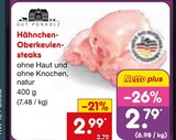 Hähnchen-Oberkeulensteaks Angebote von Gut Ponholz bei Netto Marken-Discount Bornheim für 2,79 €