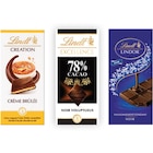 SUR TOUTES LES TABLETTES DE CHOCOLAT - LINDT EXCELLENCE, AUTHENTIQUE, CRÉATION ET LINDOR - Carrefour Market à Angers SUR TOUTES LES TABLETTES DE CHOCOLAT - LINDT EXCELLENCE, AUTHENTIQUE, CRÉATION ET LINDOR en promo chez Carrefour Market Angers