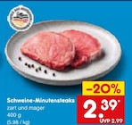 Aktuelles Schweine-Minutensteaks Angebot bei Netto Marken-Discount in Ludwigshafen (Rhein) ab 2,39 €