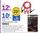 Câbles de démarrage 16 mm² - TECH9 en promo chez E.Leclerc Câbles de démarrage 16 mm² - TECH9 dans le catalogue E.Leclerc