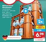 Mineralwasser von Märkisch Kristall für 4,49 € bei Netto Marken-Discount im Angebot Mineralwasser von Märkisch Kristall im aktuellen Netto Marken-Discount Prospekt