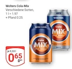 Cola-Mix im Angebot bei GLOBUS in Salzgitter Cola-Mix Angebote von Wolters bei GLOBUS Salzgitter für 0,65 €