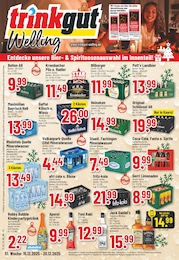 Aktueller Trinkgut GetrĂ€nkemĂ€rkte Prospekt fĂŒr Ochtrup 15.12.2025 - 20.12.2025 Trinkgut Prospekt fĂŒr Ochtrup mit 26 Seiten
