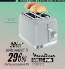 Grille-pain LT301E10 - MOULINEX - Blanc Brun à Versailles Grille-pain LT301E10 - MOULINEX en promo chez Blanc Brun Versailles à 29,99 €