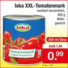 XXL-Tomatenmark bei Zimmermann in Mainz XXL-Tomatenmark im Angebot bei Zimmermann Mainz für 0,99 €