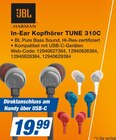 In-Ear Kopfhörer TUNE 310C von JBL im aktuellen expert Prospekt für 19,99 €