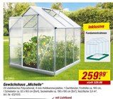 Aktuelles Gewächshaus "Michelle" Angebot bei toom Baumarkt in Bielefeld ab 259,99 €