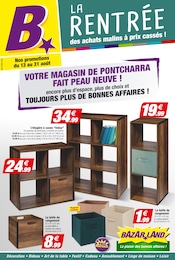 Catalogue Bazarland en cours à Arvillard et aux alentours : «LA RENTRÉE des achats malins à prix cassés !» avec 16 pages, valable du 13/08/2025 au 31/08/2025
