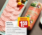 Badisches Vespermett im Angebot bei REWE in Kleve Badisches Vespermett Angebote von Tannenhof bei REWE Kleve für 1,59 €