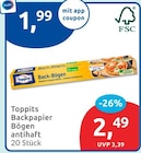Backpapier Bögen von Toppits für 1,99 € bei budni im Angebot Backpapier Bögen von Toppits im aktuellen budni Prospekt