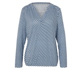 Tchibo Reisen im Tchibo Prospekt Bedrucktes Blusenshirt, dunkelblau-blau-weiß im aktuellen Tchibo Prospekt für 14,99 €