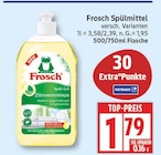 Spülmittel von Frosch für 1,79 € bei EDEKA im Angebot Spülmittel von Frosch im aktuellen EDEKA Prospekt