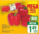 Paprika, rot von EDEKA Bio für 1,49 € bei E center im Angebot Paprika, rot von EDEKA Bio im aktuellen E center Prospekt