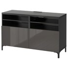 TV-Bank mit Türen schwarzbraun/Selsviken Hochglanz/grau 120x40x74 cm Angebot in Bruchköbel TV-Bank mit Türen schwarzbraun/Selsviken Hochglanz/grau 120x40x74 cm im aktuellen Prospekt bei IKEA in Bruchköbel