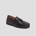 Mocassins en cuir noir homme - La Halle à Argenteuil Mocassins en cuir noir homme en promo chez La Halle Argenteuil à 39,99 €